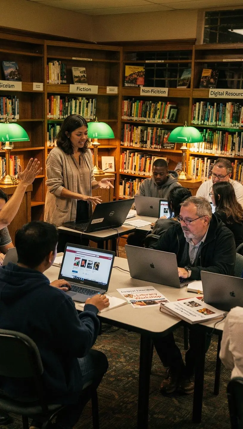 Digital transformation in education systems illustration.